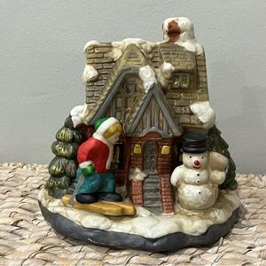 VTG Tyco 80s home for the holidays ceramic musical house Christmas 1989.